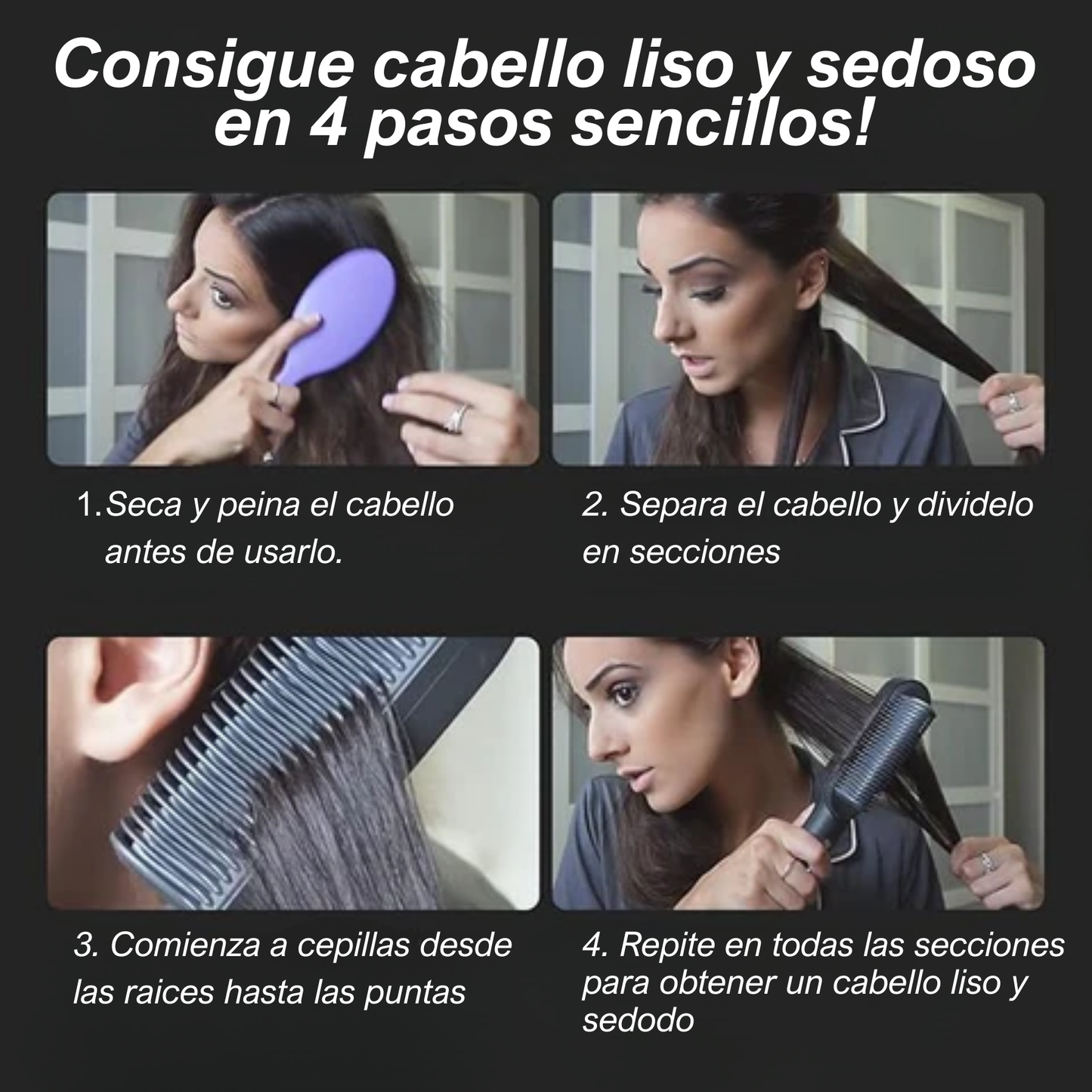 Smooth Glow™ - Cepillo 3 en 1 para un liso perfecto