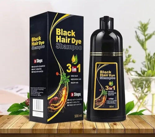 BLACK HAIR DYE™ - SHAMPOO 3 EN 1