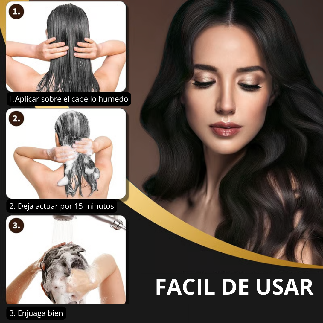 BLACK HAIR DYE™ - SHAMPOO 3 EN 1