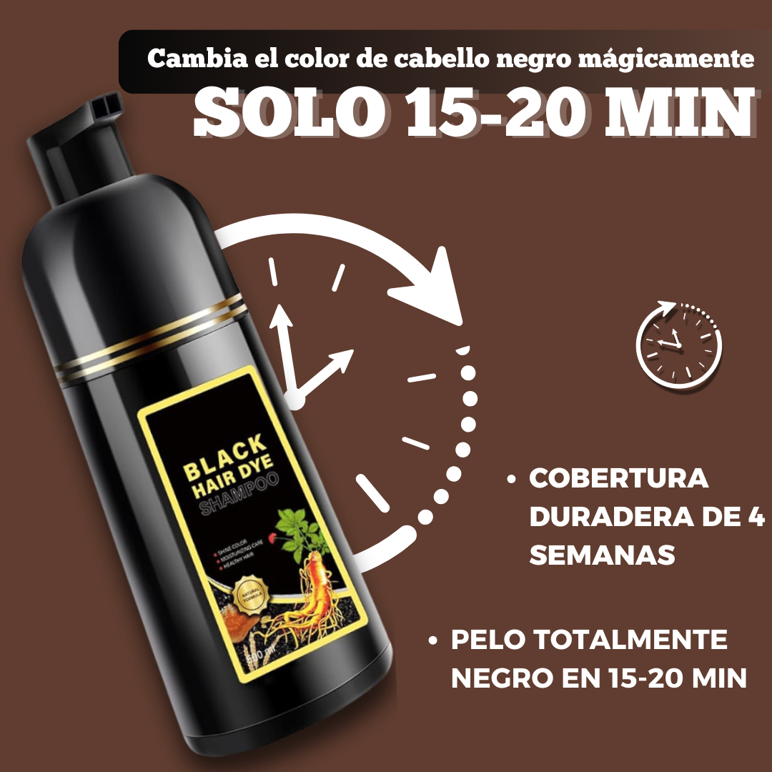 BLACK HAIR DYE™ - SHAMPOO 3 EN 1