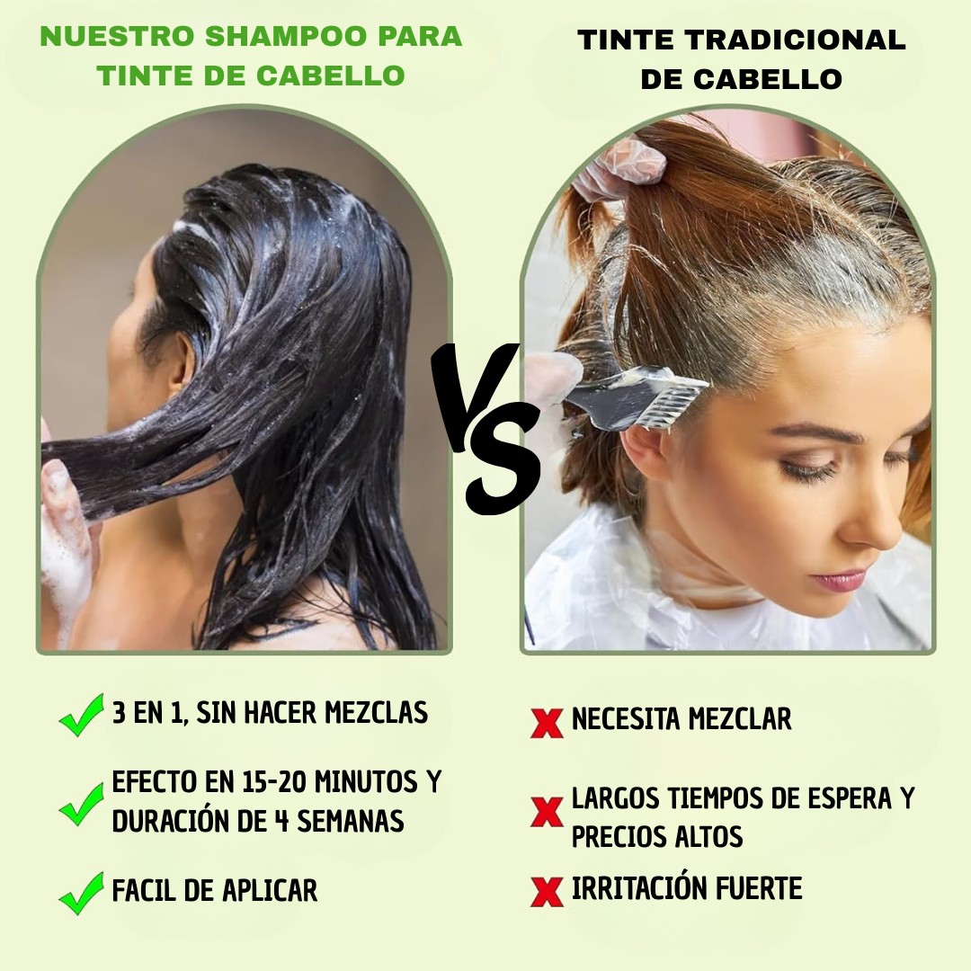 BLACK HAIR DYE™ - SHAMPOO 3 EN 1