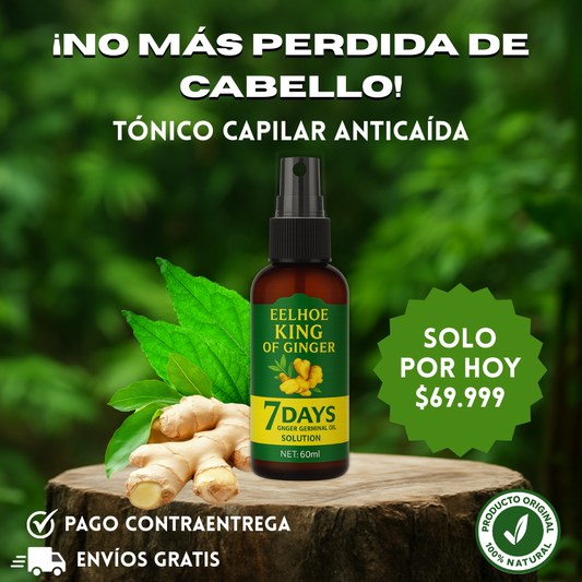 RECUPERA TU CABELLO - TONICO ANTI CAIDA 7 DAYS GINGER OIL