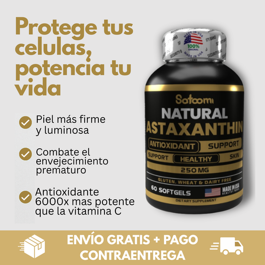 ✨  Astaxantina — el antioxidante más poderoso de la naturaleza 🌿