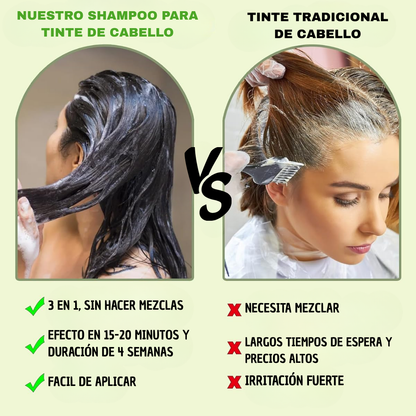 BLACK HAIR DYE™ - SHAMPOO 3 EN 1